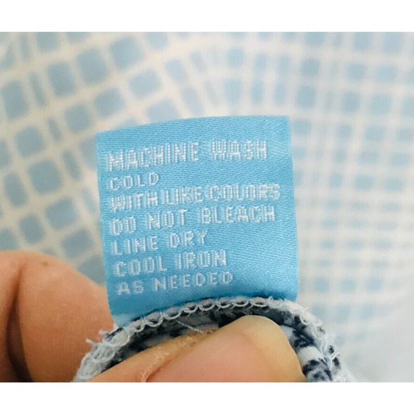 J. McLaughlin Scuba Dress Neoprene Fit and Flare Geo Block Preppy Beach, L - Picture 13 of 15